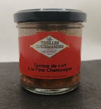 Terrine cerf champagne 125gr Treilles 